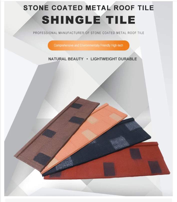 Shingle Tile Easy Installation Stone Metal Roof