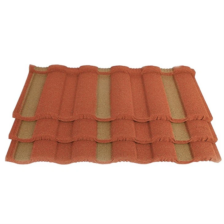 Eco Friendly Stone Coated Metal Roofing Shingles Energy Saving Solution factory